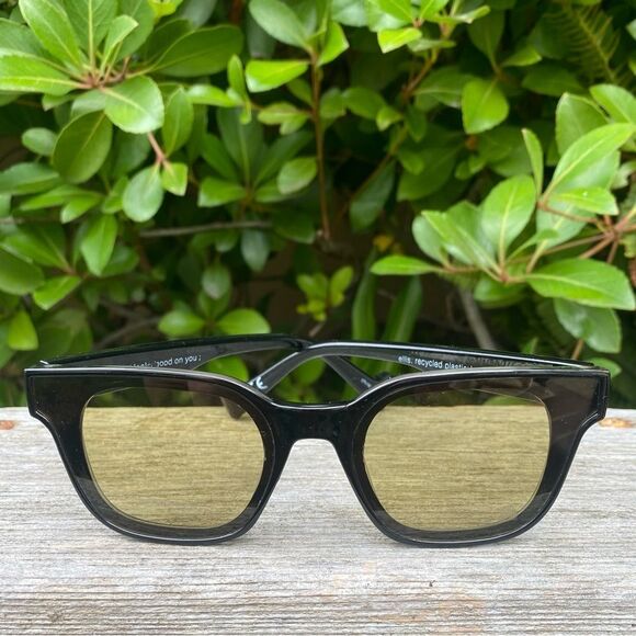 NIB New Women's SZADE Ellis Black/Caper Polarized Sunglasses Sunnies Sustainable - Picture 3 of 13